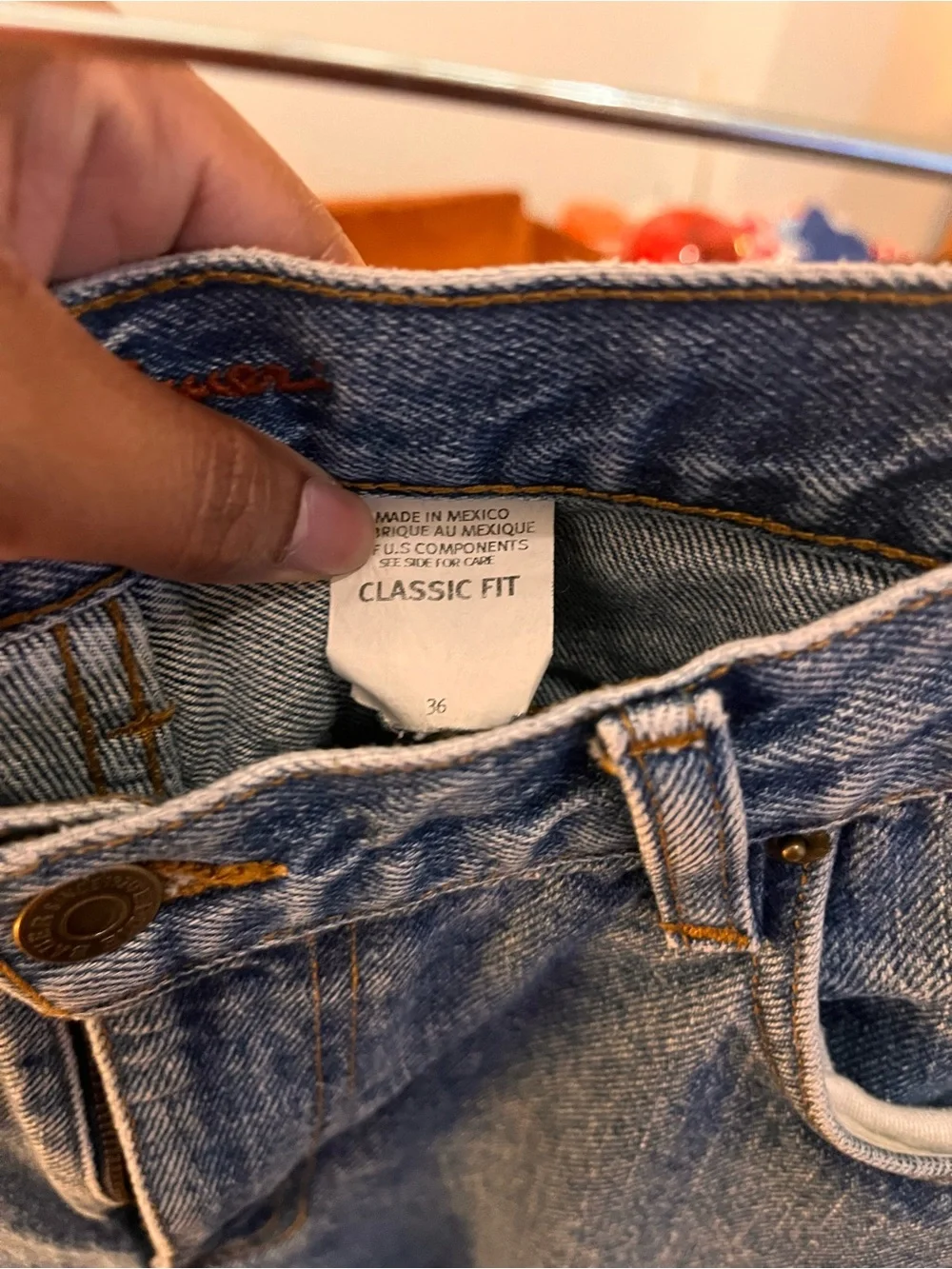 Eddie Bauer blue jeans